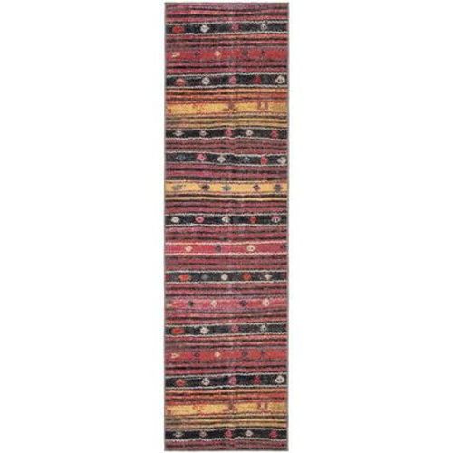 Tapis D'intérieur / Extérieur Lumineux Et Moderne Safavieh Montage Orange - 90 X 150 Cm
