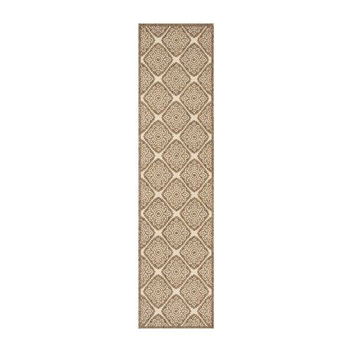 Tapis D'intérieur / Extérieur Médaillon Safavieh Maison De Plage Beige - 160 X 230 Cm