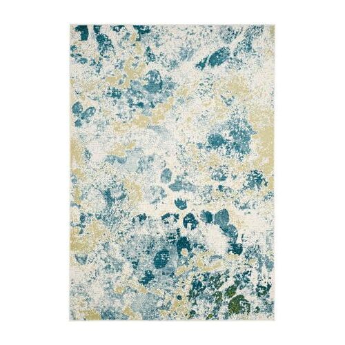 Tapis D'intérieur Abstrait Safavieh Aquarelle Blanc - 120 X 180 Cm