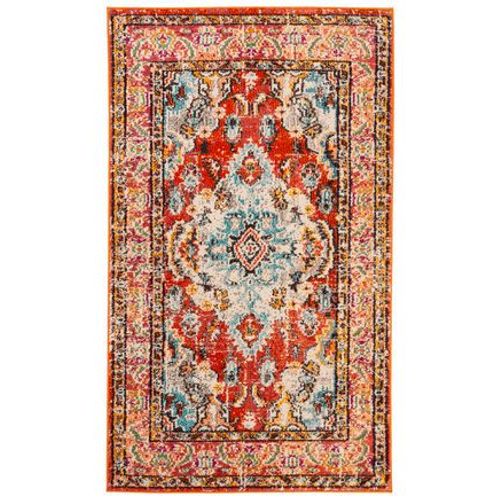 Tapis D'intérieur Bohème Chic Safavieh Monaco Orange - 90 X 150 Cm