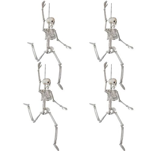 Halloween Skeleton Set Squelette du corps entier avec articulations mobiles pour Halloween Party Yard Garden Décoration Creepy Full
