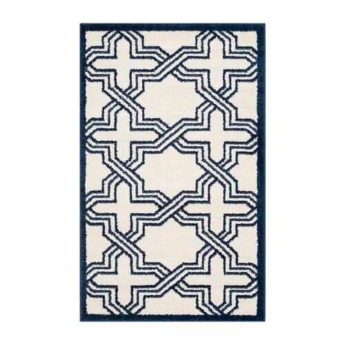 Tapis D'intérieur / Extérieur Géométrique Safavieh Amherst Blanc - 120 X 180 Cm