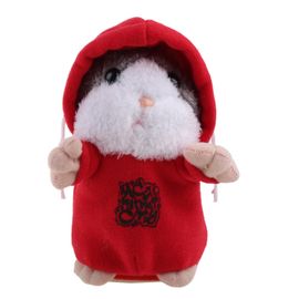 Jouet électronique Hamster Peluche Talking Record Jouets Cadeau d'anniversaire pour les enfants
