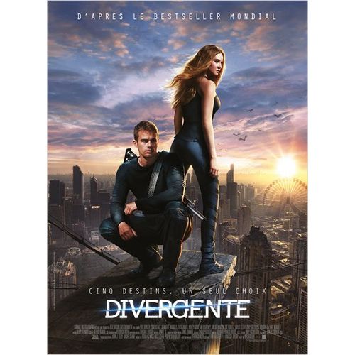 Divergente /Divergent -Véritable Affiche De Cinéma Pliée -Format 120x160 Cm -De Neil Burger Avec Shailene Woodley, Miles Teller, Theo James, Kate Winslet, Jai Courtney, Ansel Elgort, Zoë Kravitz- 2014