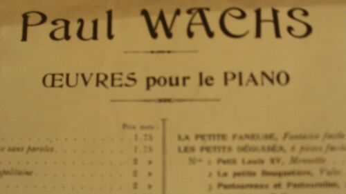 Campaniles - Paul Wachs Pour Piano.