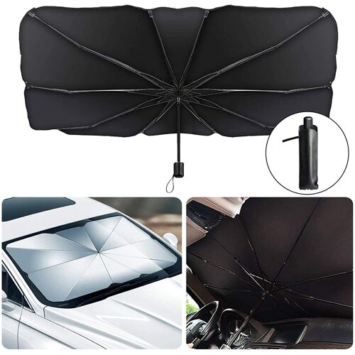 Parapluie Pour Voiture Pare-Brise,145*79cm Pare-Soleil Pliable ,Foldable Car Windshield Sunshade ,Windscreen Sun Shield Uv