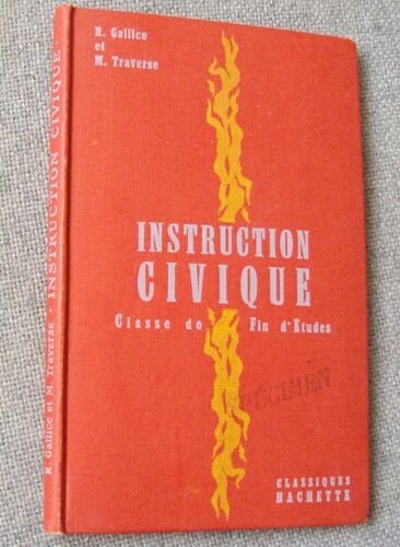 Instruction Civique, Le Metier De Citoyen, Classes De Fin D'etudes, Classes De Preapprentissage, Centres D'apprentissage