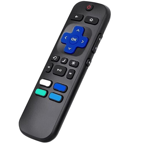 Télécommande TV Contrôleur de remplacement pour Hisense Roku Tv Tclroku Tv Sharp Roku Tv Rcaroku Tv Westinghouse Pas de voix