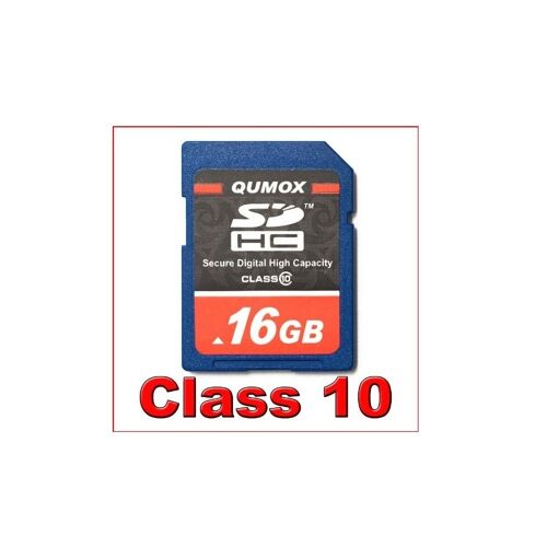 16 Go QUMOX SD HC 16 G Go Class 10 Carte mémoire Secure Digital