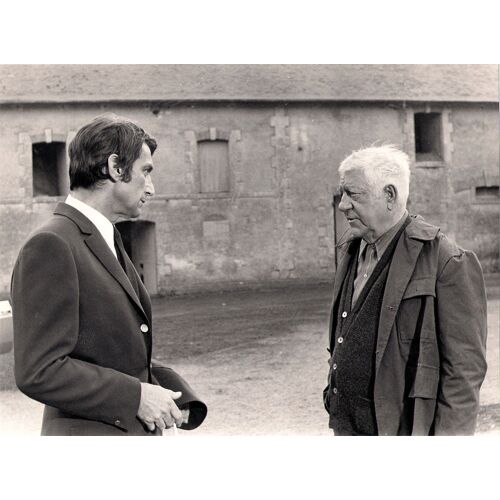 Jean Gabin - La Horse - Pierre Granier Deferre - 1970 - 1 Petite Affiche De 18x24 Cm * 1 Photo Originale Argentique De Cinéma - Lobby Card * Jean Gabin ; Eleonore Hirt ; Christian Barbier *