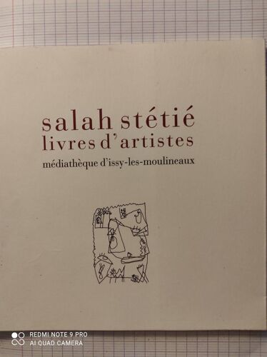 Salah Stetie-Livres D'artistes-Mediatheque D'issy Les Moulineaux-2001
