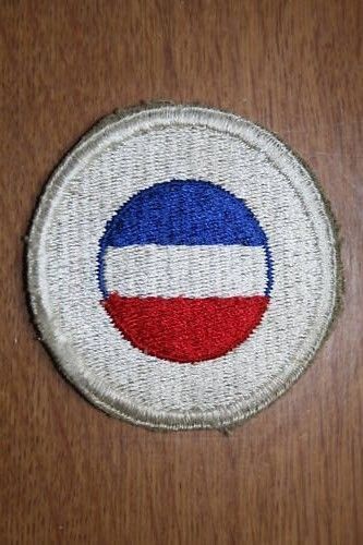 Insigne Tissu Originale D' Epaule Des Reservistes Du Grand Quartier General (Ghq Reserve) Des Forces Us  Ww2