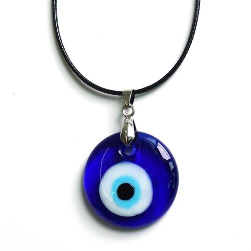 Mauvais ¿Il Chanceux Perles Oeil Bleu Pendentif Collier Clavicule Chaîne Pour Femmes Cadeaux