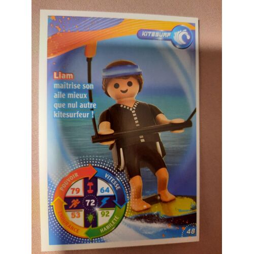 Carte Carrefour Playmobil Le Monde Du Sport Kitesurf 48