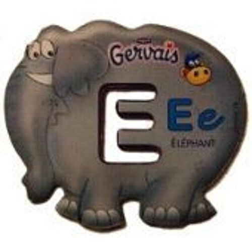 Magnet Gervais Lettre E Eléphant