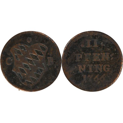 Allemagne - Baviere - 1766 - Ii Pfenning - Maximilien Iii Joseph - 21-385