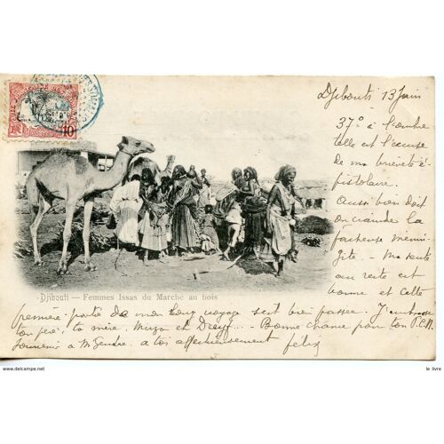Cpa Djibouti. Femmes Issas Du Marche Au Bois 1904