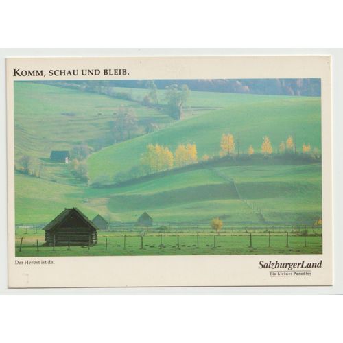 Carte Postale Komm, Schau Und Bleib, Der Herbst Ist Da, Salzburger Land