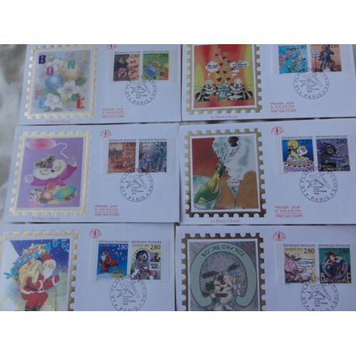 6 Enveloppes Premier Jour " Le Plaisir D'écrire" Paris 1993