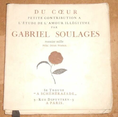 Du Coeur-Petite Contribution À L'etude De L'amour Illégitime