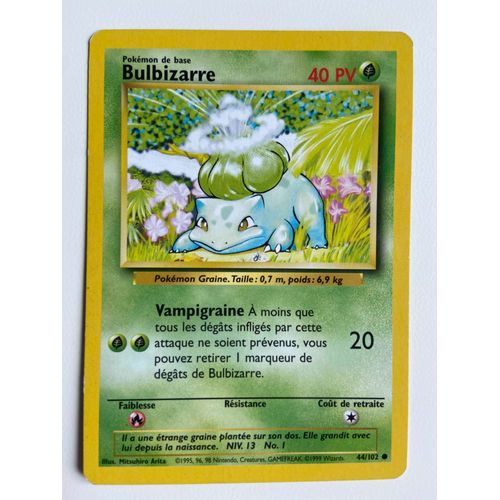 Carte Pokemon Bulbizarre 44/102