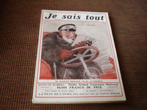 Magazine Je Sais Tout N°29 Année 1907