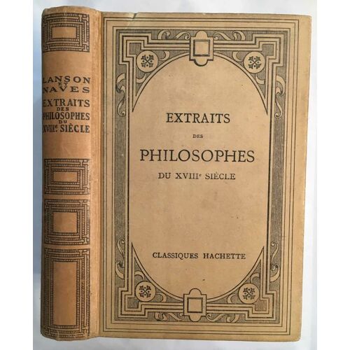 Extraits Des Philosophes Du Xviiie Siècle