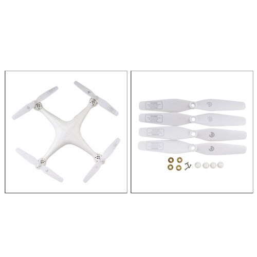Lames D'Hélice De Drone Rc 4 Pièces, Accessoires Pour Sjrc S20w S30w T18 H301s