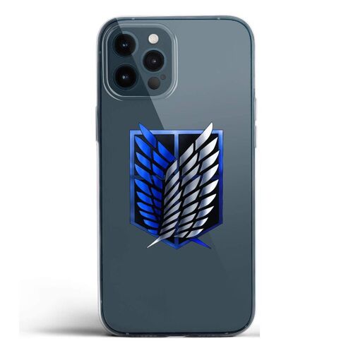 Coque Transparente Pour Iphone 12 Pro Max Attaque Titan Logo