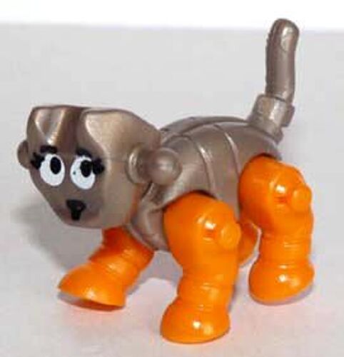 Figurine Kinder 2003 "Animaux Robots" Chat Marron Et Orange K04-57