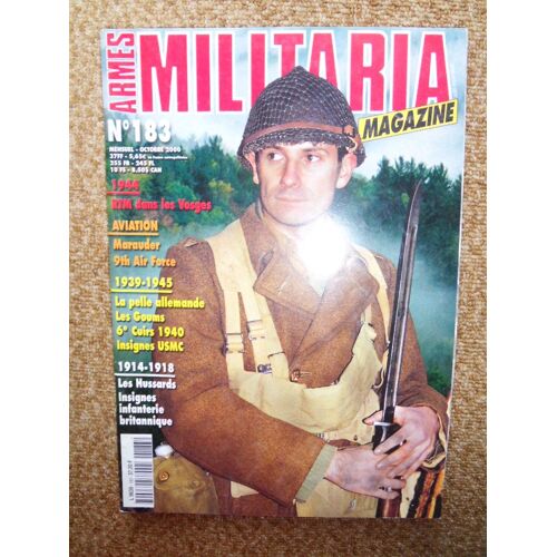 Armes Militaria Magazine N°183 De Octobre 2000