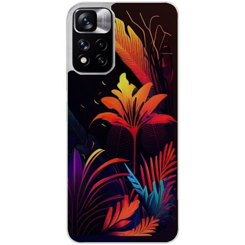 Coque Pour Redmi Note 11 4g Et 11s Tropical Jaune Fleur