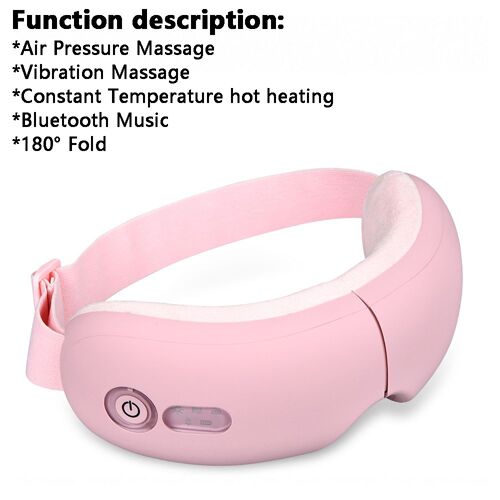 Massage De La Pression Atmosphérique - Ohio Eur Oculaire À Pression'air, Masseur Oculaire Vibrant, Bluetooth, Instituts De Fatigue, Compresse Chaude, Thérapie Pliable, Appareil De Soins Oculaires, Livraison Directe