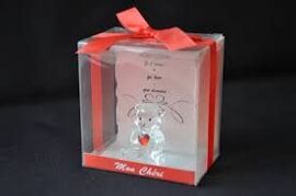 Figurine ours Verre mon Cheri 10 cm