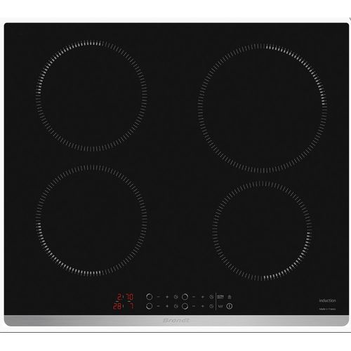 Brandt BPI1631UB Table de cuisson à induction Noir - 3 foyers