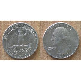Usa 25 Cent 1979 Quarter Dollar Cents Aigle Piece Etats Unis Dollars