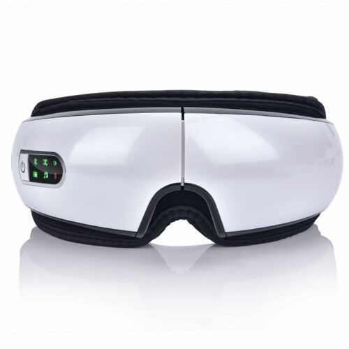Blanc - Masseur Oculaire Électrique À Vibrations Blueteeth, Avec Compresse Chaude, Lunettes De Thérapie, Soins Oculaires, Soulage La Fatigue, Machine De Massage