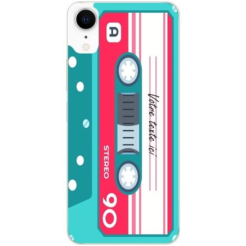 Coque Pour Iphone Xr Cassette Turquoise