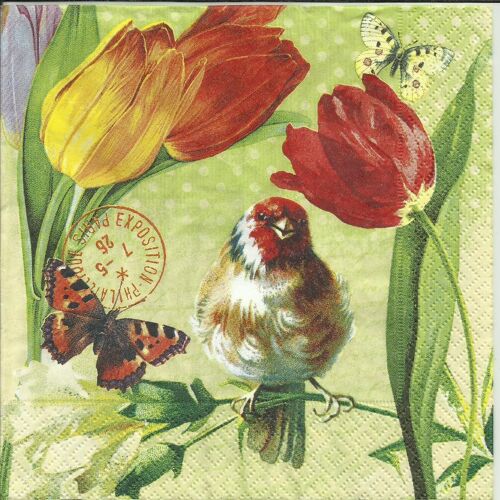 Lot De 2 Serviettes Déco Papier: Vintage Spring