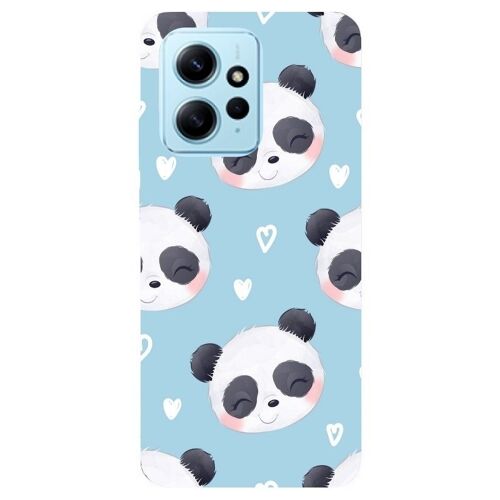 Coque Redmi Note 12 4G panda bleu
