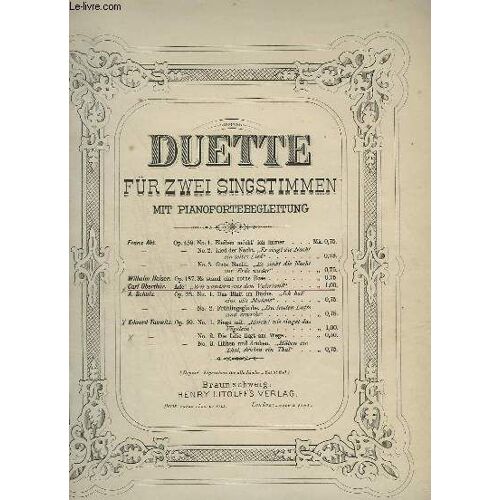 Duette Für Zwei Singstimmen Mit Pianofortebegleitung - Ade !.