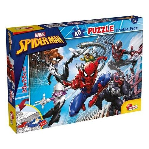 MARVEL SPIDERMAN PUZZLE 48 PIECES 2 EN 1