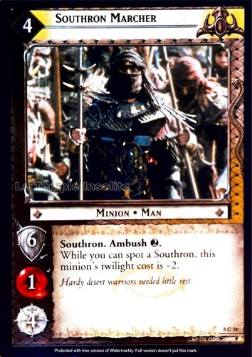 Carte Le Seigneur Des Anneaux : Battle For Helm's Deep - Southron Marcher 5 C 74
