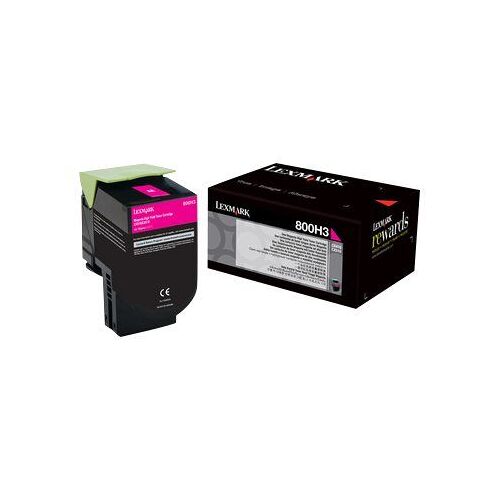 Lexmark 800H3 - À rendement élevé - magenta - original - cartouche de toner LCCP - pour Lexmark CX410de, CX410de DSV EG, CX410dte, CX410e, CX410e Gov S36