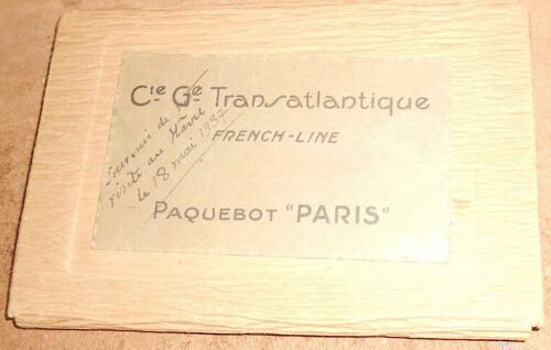 12 Cartes Postales Du Paquebot « Paris » De La Compagnie Générale Transatlantique