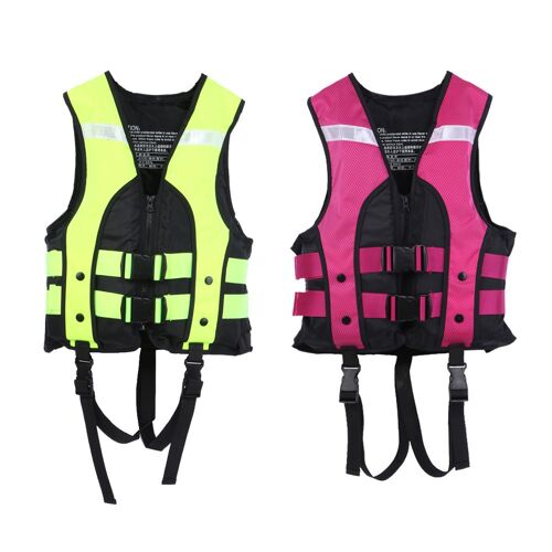 Gilet de survie universel pour enfants, combinaison en Polyester, natation en plein air, ski nautique, conduite, avec tuyau