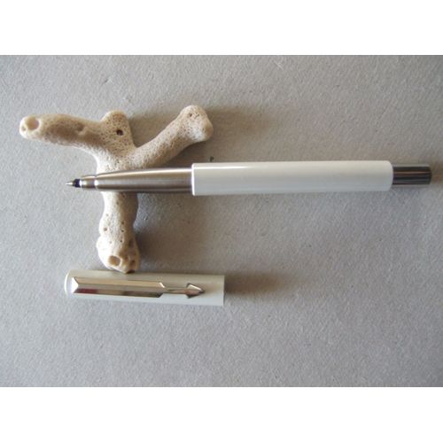 Stylo Roller Ball Parker Vector Blanc