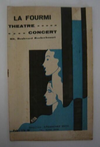 Programme De Théâtre Du Théâtre La Fourmi Du 6 Au 12 Mars 1931