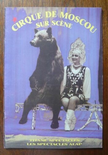 Programme De Cirque Du Cirque De Moscou Sur Scène 1990-1991