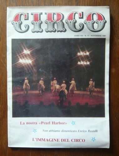 Programme De Cirque De Circo Novembre 1981